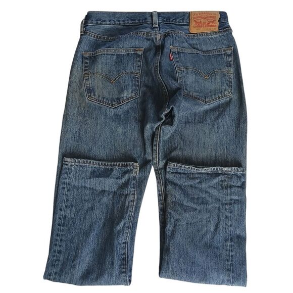 Levi's x Streetwear 501 Jeans Grass Stained Distressed Comfortable Worn In Denim - Picture 5 of 13